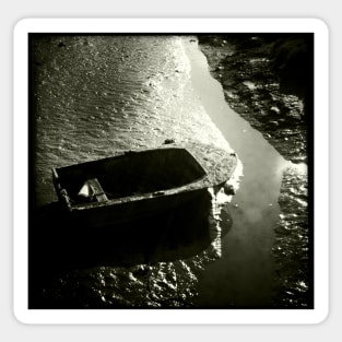 Boat in the Mud - Norfolk, UK Sticker